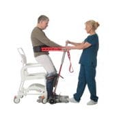 The Molift Raiser Pro Belt supports the carer’s work when assisting the ...