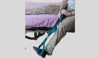 Leg Lifter Strap Rigid Foot Lifter and Hand Grip for Elderly Handicap  Disability
